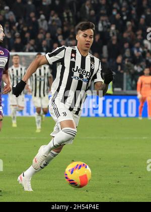 Turin, Italien. November 2021. Kaio Jorge (Juventus FC) während Juventus FC vs ACF Fiorentina, italienische Fußballserie A Spiel in Turin, Italien, November 06 2021 Quelle: Independent Photo Agency/Alamy Live News Stockfoto