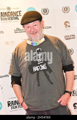 Johnny Vegas nahm an der Ertrinkungsrunde von Arthur Braxton Teil - Weltpremiere im Curzon Soho, 2021-11-06, London, Großbritannien. Kredit: Picture Capital/Alamy Live Nachrichten Stockfoto