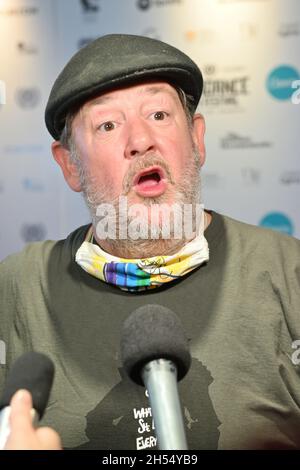 Johnny Vegas nahm an der Ertrinkungsrunde von Arthur Braxton Teil - Weltpremiere im Curzon Soho, 2021-11-06, London, Großbritannien. Kredit: Picture Capital/Alamy Live Nachrichten Stockfoto