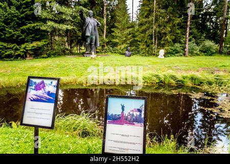 Ausflug zum Grutas Park Litauen Stockfoto