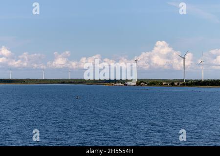 Rummu Badeplatz in Estland Stockfoto