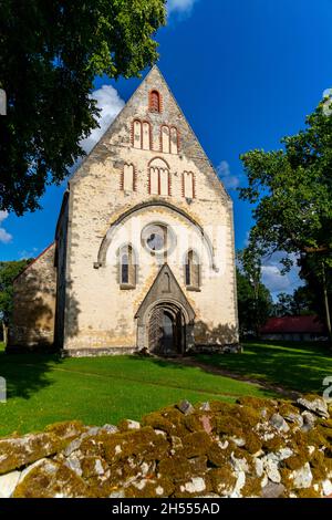 Gotische Kirche Valjala Saaremaa 2021 Stockfoto