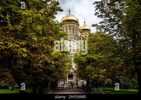 Liepaja Kirche Sommerurlaub lettland Stockfoto