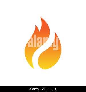 Flamme, Feuer Logo Vektor Stock Illustration Design-Vorlage. Vektor eps 10. Stock Vektor