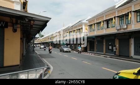 Street View geschlossen Khaosan Road oder Khao San Road Phra Nakhon District Bangkok Thailand Stockfoto
