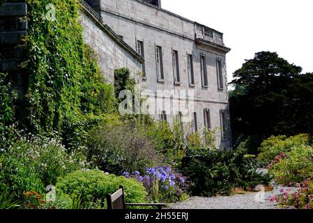 The Terrace Walk im Dalemain Mansion & Historic Gardens, Lake District National Park, Cumbria, England, Großbritannien. Stockfoto