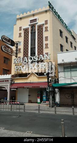 Khaosan Palace Guest House an der Khaosan Road oder Khao San Road Phra Nakhon District Bangkok Thailand Stockfoto