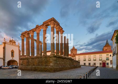 Tempel der Diana, Evora Stockfoto