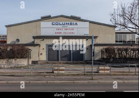 Columbia Hall während der Corona Lockdown Stockfoto