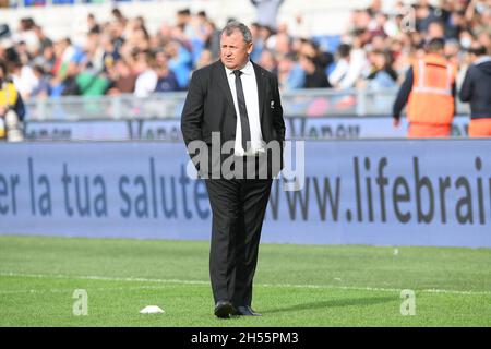 Rom, Italien. November 2021. Ian Foster Cheftrainer von Neuseeland All Blacks beim Spiel der Autumn Nations Series 2021 zwischen Italien und Neuseeland All Blacks am 6. November 2021 im Stadio Olimpico, Rom, Italien. Kredit: Giuseppe Maffia/Alamy Live Nachrichten Stockfoto