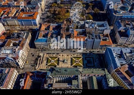 Budapest Luftbild | Luftbilder von Budapest in Ungarn Stockfoto