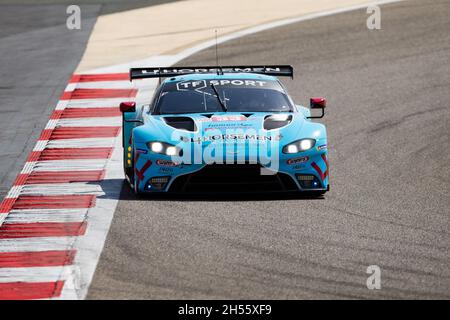 33 Huffaker Gregory (grb), Latorre Florian (Fra), Watson Andrew (grb), TF Sport, Aston Martin Vantage AMR, Aktion während der FIA-Langstrecken-Weltmeisterschaft 2021, FIA WEC, auf dem Bahrain International Circuit, am 7. November 2021 in Sakhir, Bahrain - Foto: Joao Filipe/DPPI/LiveMedia Stockfoto