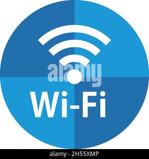 Das WiFi-Symbol, mit seinem coolen Eindruck, hat ein einzigartiges Design. Stock Vektor
