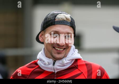 Craig Cook Speedway-Fahrer beim Britischen Finale im National Speedway Stadium, Manchester, am 16. August 2021 Stockfoto