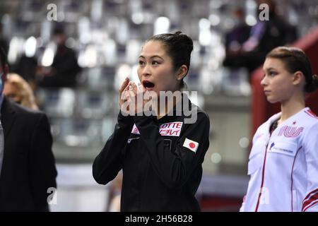 Satoko MIYAHARA, Japan, während des Ladies Free Skating, beim ISU Grand Prix of Figure Skating - Gran Premio d'Italia, in Palavela, am 6. November 2021 in Turin, Italien. (Foto von Raniero Corbelletti/AFLO) Stockfoto