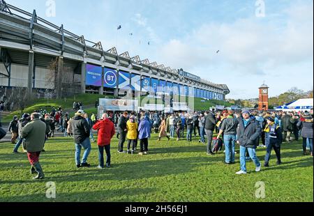 Edinburgh, Großbritannien. November 2021. BT Murrayfield vor dem Spiel der Autumn Nation Series zwischen Schottland und Australien im Murrayfield Stadium, Edinburgh. Bildnachweis sollte lauten: Neil Hanna/Sportimage Kredit: Sportimage/Alamy Live News Stockfoto