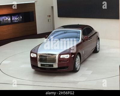 Rolls-Royce Ghost: Ausgestellt in der Welt, BMW Museum. München, Deutschland. Stockfoto