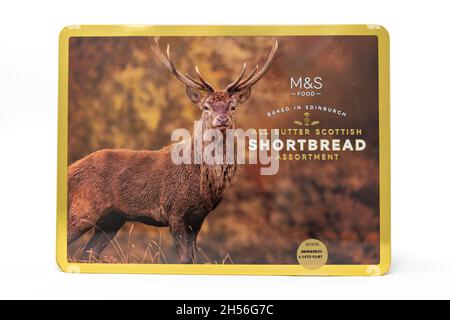 Mark und Spencer All Butter Scottish Shortbread Sortiment Stockfoto