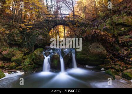 Schiessentümpel Wasserfall in Müllerthal Luxemburg Stockfoto