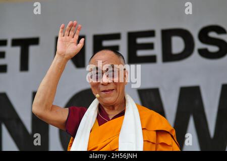 Wien, Österreich. 26. April 2012. Der Dalai Lama in Wien bei der Europäischen Solidaritätskundgebung für Tibet Stockfoto