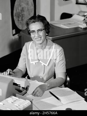 Katherine Johnson bei der NASA im Jahr 1966 Stockfoto