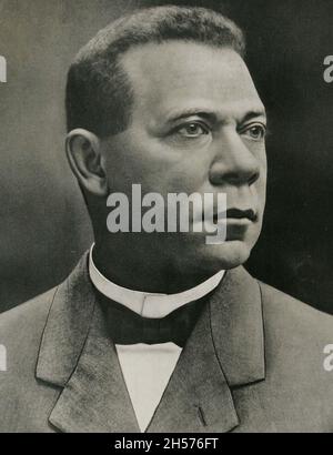 Booker T Washington - amerikanischer Pädagoge, Autor, Redner und Berater mehrerer Präsidenten der Vereinigten Staaten. Stockfoto
