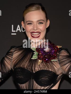November 2021 – Los Angeles, Kalifornien – Elle Fanning. 10. Jährliche LACMA Art and Film Gala präsentiert von Gucci. Stockfoto