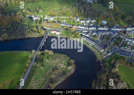 Drohnenbild von Cappaquin, County Waterford Stockfoto