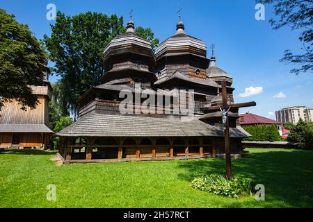 Drohobych, Ukraine - Juli 2021: St. George's Church in Drohobych, Ukraine Stockfoto