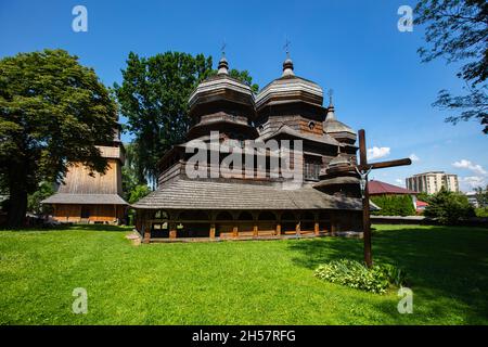 Drohobych, Ukraine - Juli 2021: St. George's Church in Drohobych, Ukraine Stockfoto