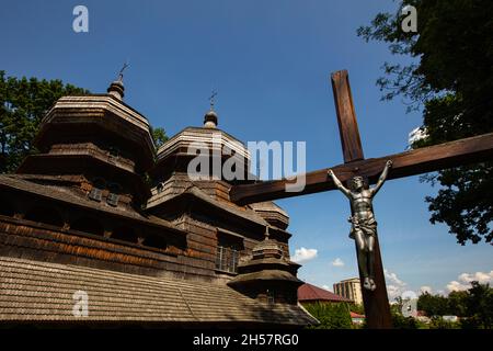 Drohobych, Ukraine - Juli 2021: St. George's Church in Drohobych, Ukraine Stockfoto