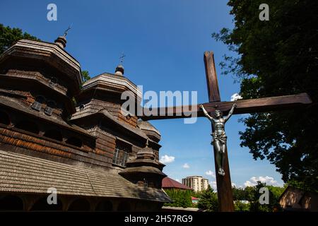 Drohobych, Ukraine - Juli 2021: St. George's Church in Drohobych, Ukraine Stockfoto