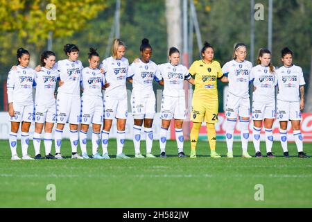 Mailand, Italien. November 2021. Mailand, Italien, 07.11.21 Empoli vor den Frauen Serie Ein Spiel zwischen AC Mailand und Empoli im Vismara Sports Center in Mailand, Italien Cristiano Mazzi/SPP Credit: SPP Sport Press Photo. /Alamy Live News Stockfoto