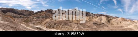 Panoramablick vom Twenty Mule Tean Canyon im Death Valley, USA Stockfoto