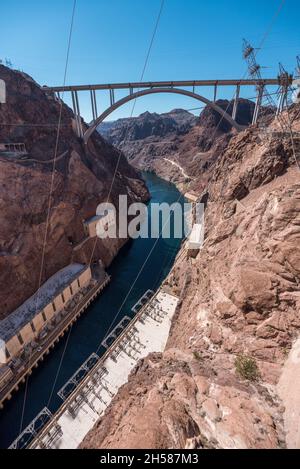 Der große Hoover-Staudamm im Südwesten der USA Stockfoto