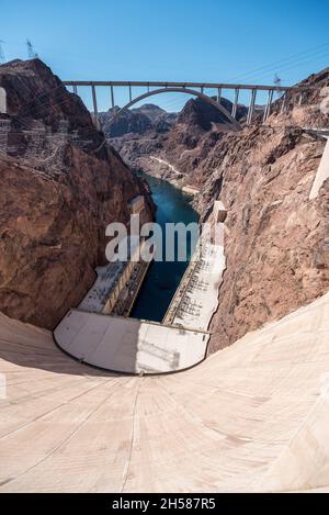 Der große Hoover-Staudamm im Südwesten der USA Stockfoto