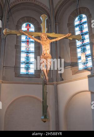 Aachen Eilendorf St. Severin ist eine katholische Kirche in Aachen-Eilendorf. Stockfoto