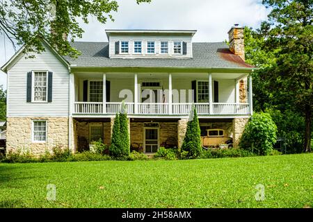 Sommerhaus von John Habersham, Old Historic Route 441, Clarkesville, Georgia Stockfoto