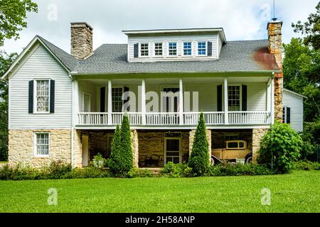 Sommerhaus von John Habersham, Old Historic Route 441, Clarkesville, Georgia Stockfoto