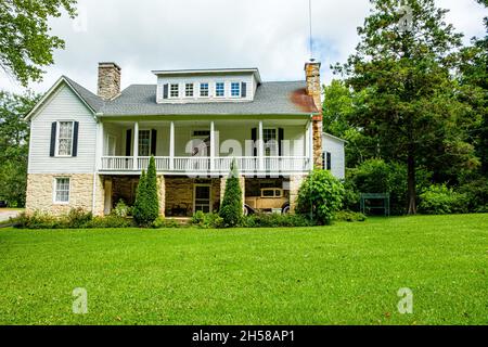 Sommerhaus von John Habersham, Old Historic Route 441, Clarkesville, Georgia Stockfoto