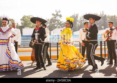 Mexiko-Stadt, Mexiko. November 2021. Impression, F1 Grand Prix von Mexiko beim Autodromo Hermanos Rodriguez am 6. November 2021 in Mexiko-Stadt, Mexiko. (Foto von HOCH ZWEI) Quelle: dpa/Alamy Live News Stockfoto