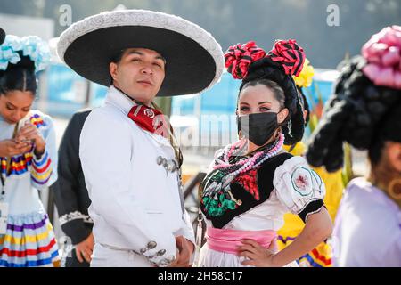 Mexiko-Stadt, Mexiko. November 2021. Impression, F1 Grand Prix von Mexiko beim Autodromo Hermanos Rodriguez am 6. November 2021 in Mexiko-Stadt, Mexiko. (Foto von HOCH ZWEI) Quelle: dpa/Alamy Live News Stockfoto