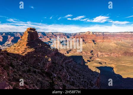 Malerische Aussicht auf den Grand Canyon vom South Kaibab Trail, Arizona, USA Stockfoto