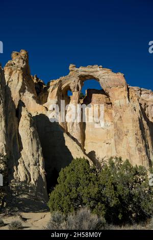 Grosvenor Arch in der Nähe des Kodachrome Basin State Park, Utah Stockfoto