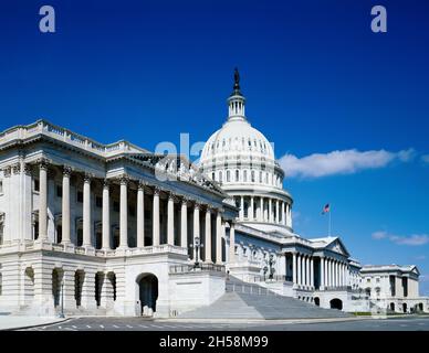 Kapitol der Vereinigten Staaten in Washington, D.C. Originalbild aus Carol M. Highsmiths Amerika, Library of Congress Collection. Digital verbessert durch Rawp Stockfoto