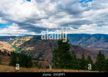 Sommernachmittag mit Blick auf Hells Canyon National Recreation Area, USA Stockfoto