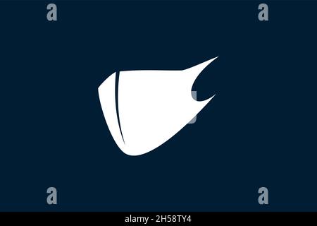 Maske Symbol Logo Vektor Design Konzeptvorlage. Stock Vektor