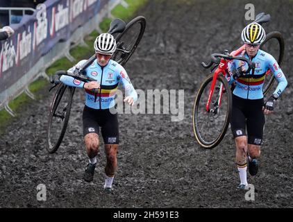 Sanne Cant (Bel) bei der Elite der Frauen beim European Championships Cyclocross am 6. November 2021 in Wijster, Niederlande Foto: SCS/Soenar Chamid/AFLO (HOLLAND OUT) Stockfoto