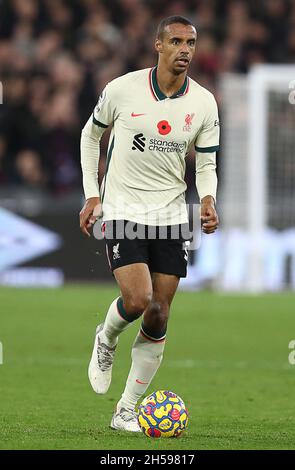 London, England, 7. November 2021. Joel Matip von Liverpool während des Spiels der Premier League im Londoner Stadion. Bildnachweis sollte lauten: Paul Terry / Sportimage Kredit: Sportimage/Alamy Live News Stockfoto