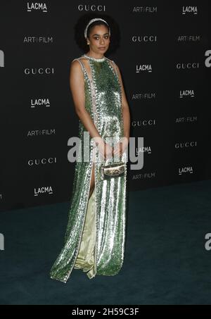 LOS ANGELES, KALIFORNIEN - 06. NOVEMBER: Celeste nimmt an der 10. Jährlichen LACMA-KUNSTFILMGALA Teil, die Gucci am 06. November 2021 im Los Angeles County Museum of Art in Los Angeles, Kalifornien, moderiert hat. Foto: Crash/imageSPACE/MediaPunch Stockfoto